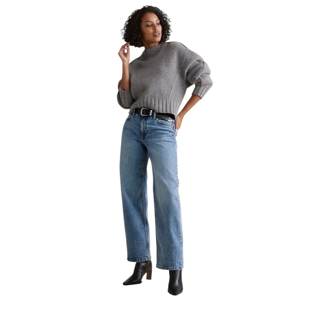 Banana Republic Mid-rise Loose Stovepipe Jean Premium Denim Blue 31P